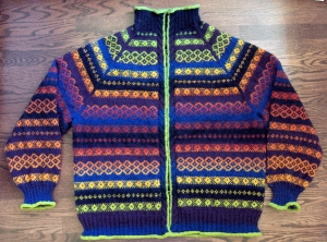 the Elrond Sweater, knit by Deborah Cooke in Kauni Effektgarn
