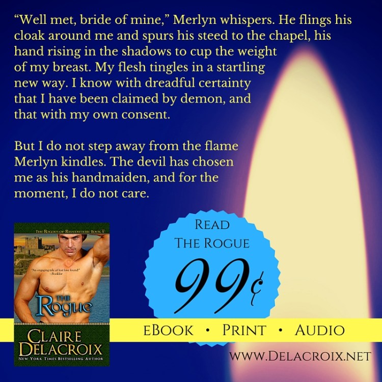 The Rogue, book #1 of the Rogues of Ravensmuir trilogy of medieval Scottish romances by Claire Delacroix