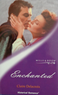 Enchanted, book #2 of the Sayerne series of medieval romances and a shapeshifter romance by Claire Delacroix, UK edition