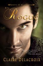 The Rogue, book #1 of the Rogues of Ravensmuir trilogy of Scottish medieval romances by Claire Delacroix, out of print first trade paperback edition