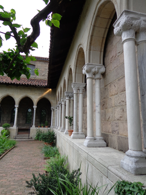 The Bonnefont Cloister garden at the The Cloisters in New York taken by Claire Delacroix