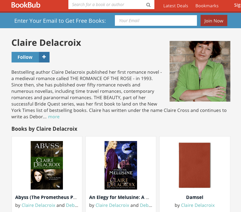 Claire Delacroix's BookBub Author Profile
