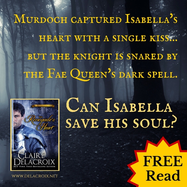 The Renegade's Heart, a medieval Scottish romance with fantasy elements by Claire Delacroix and first in a series, is free!