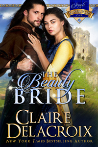 The Beauty Bride, first book in the Jewels of Kinfairlie series of medieval Scottish romances by Claire Delacroix