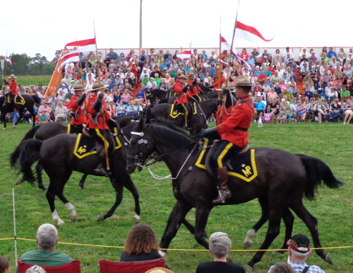 The RCMP Musical Ride, photographed by Deborah Cooke