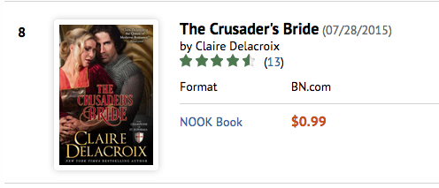 The Crusader's Bride at Barnes & Noble on October 3, 2016