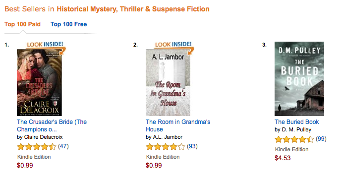 The Crusader's Bride on Amazon.com on October 3, 2016