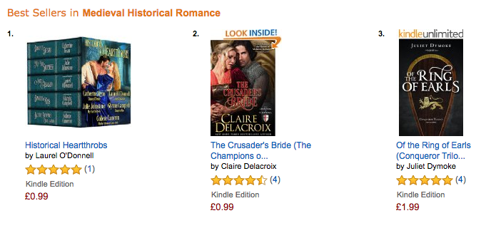 The Crusader's Bride at Amazon UK on October 3, 2016