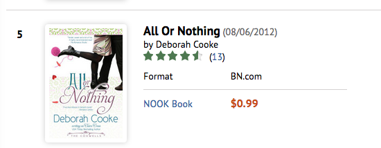 All or Nothing at B&N on October 8 2016