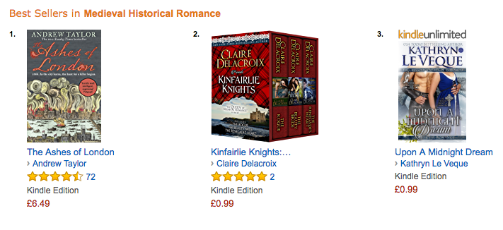 Kinfairlie Knights at Amazon UK January 9, 2017