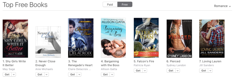 The Renegade's Heart, #3 in Romance at iBooks on April 26, 2017