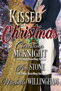 Kissed at Christmas, a Regency romance anthology and part of the Christmas at Castle Keynor series