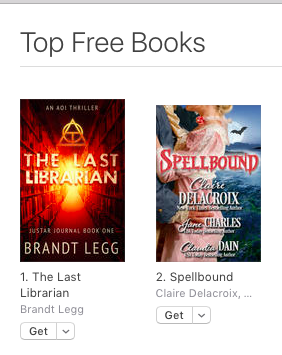 Spellbound, a Regency romance anthology, #2 overall free at iBooks on July 6, 2017