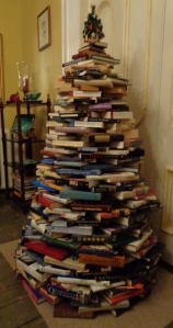 Completed book tree built by Deborah Cooke 2017