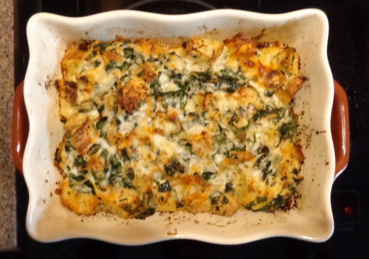 Two Cheese Vegetable Strata