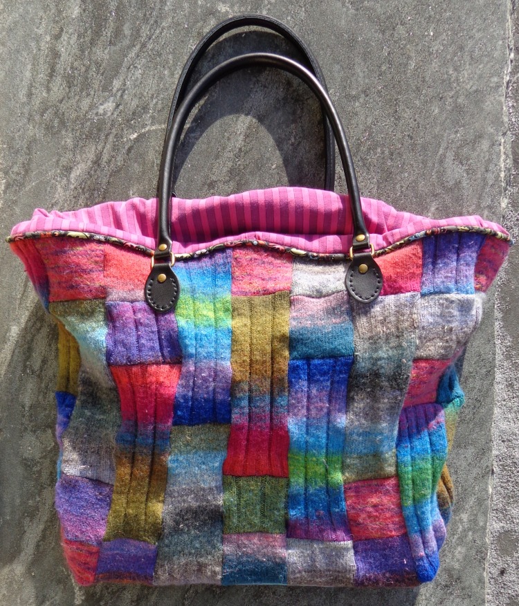 Upcycled Noro Tote Bag by Deborah Cooke