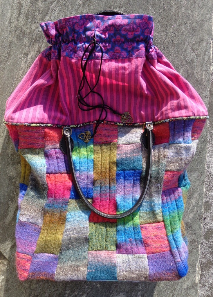 Upcycled Noro Tote Bag by Deborah Cooke