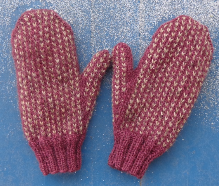 Frost mittens in Lopi Light knit by Deborah Cooke