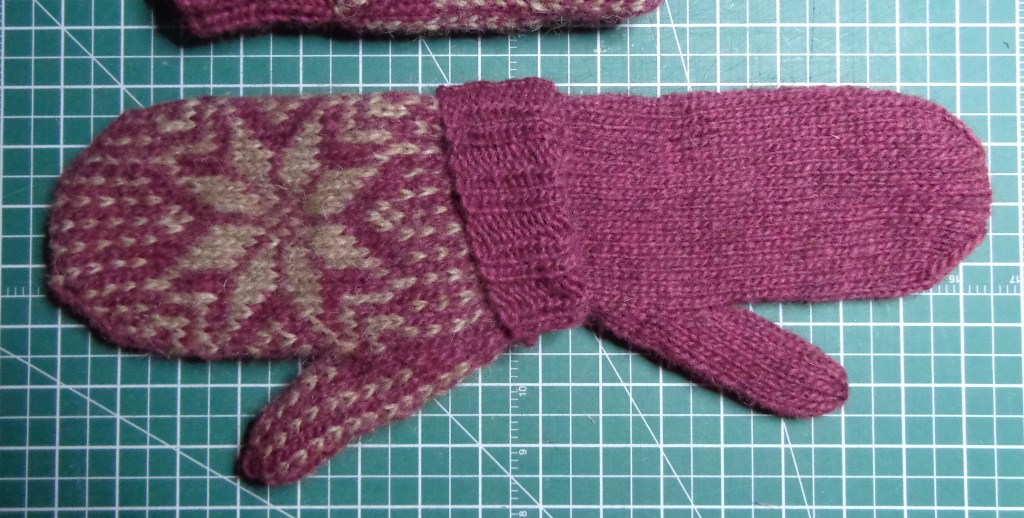 Lined mitten in LettLopi, knit by Deborah Cooke