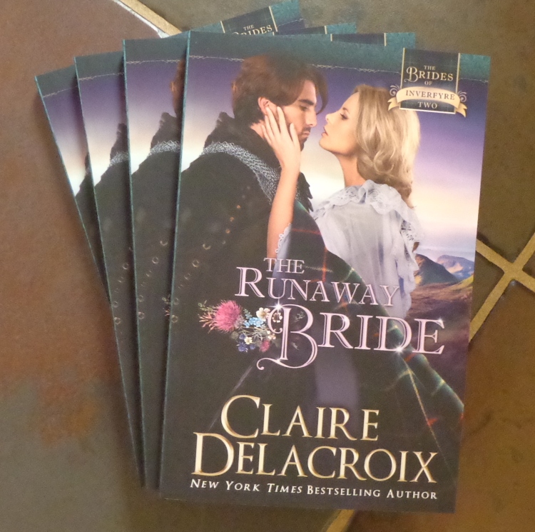 The Runaway Bride by Claire Delacroix in trade paperback