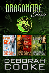 Dragonfire Elixir, volume two of the Complete Dragonfire Novels digital bundles including Winter Kiss, Whisper Kiss, and Darkfire Kiss from the Dragonfire novels series of paranormal romances by Deborah Cooke