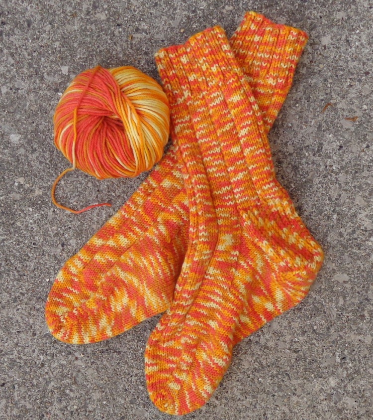 Socks knit in Sugar Bush Itty-Bitty by Deborah Cooke
