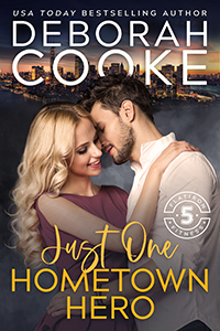 Just One Hometown Hero, book four of the Flatiron Five Fitness series of contemporary romances by Deborah Cooke