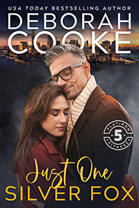Just One Silver Fox, book six in the Flatiron Five Fitness series of contemporary romances by Deborah Cooke