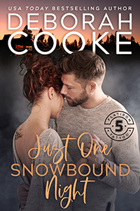 Just One Snowbound Night, book one of the Flatiron Five Tattoo series of contemporary romances by Deborah Cooke