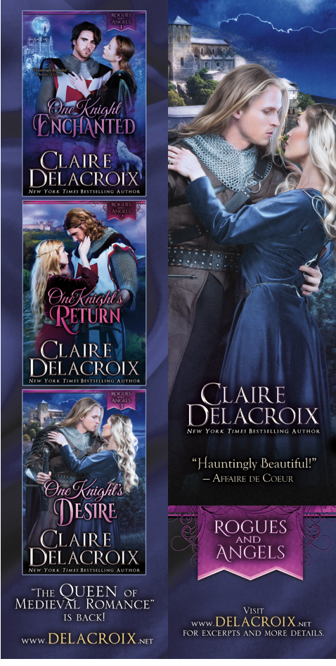 bookmark for the Rogues & Canels series of medieval romances by Claire Delacroix