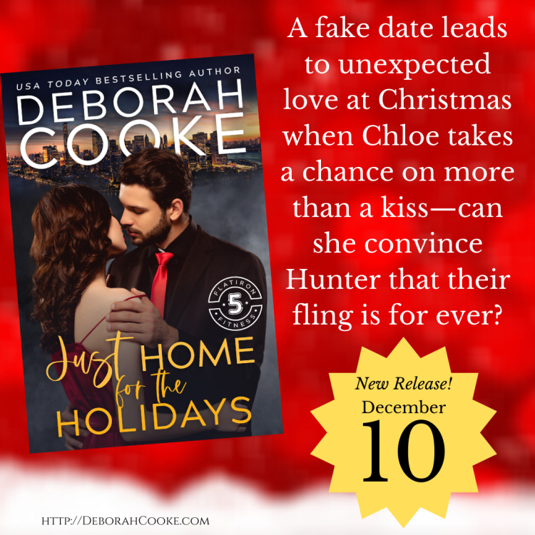 Home for the Holidays, a Christmas romance and number seven in the Flatiron Five Fitness series of contemporary romances by Deborah Cooke