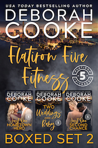 Flatiron Five Fitness Boxed Set 2, including books 4 to 6 of the contemporary romance series by Deborah Cooke