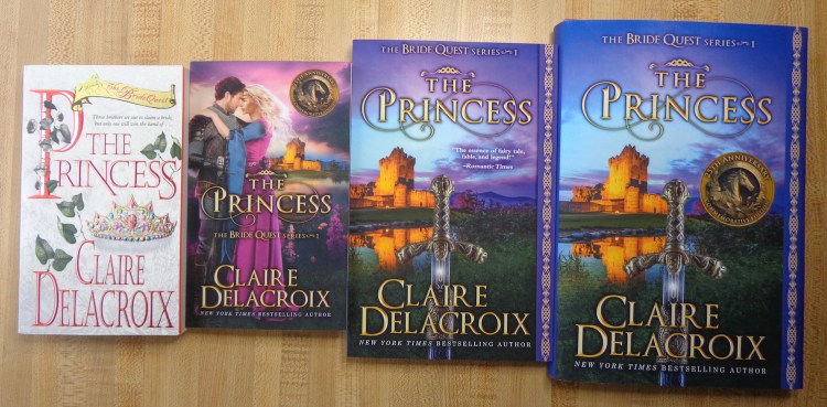 The Princess, book one of the Bride Quest series of medieval romances by Claire Delacroix, all print editions.
