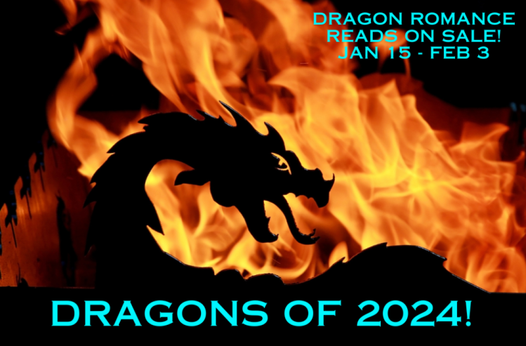 Dragons of 2024 multi-author dragon romance promotion