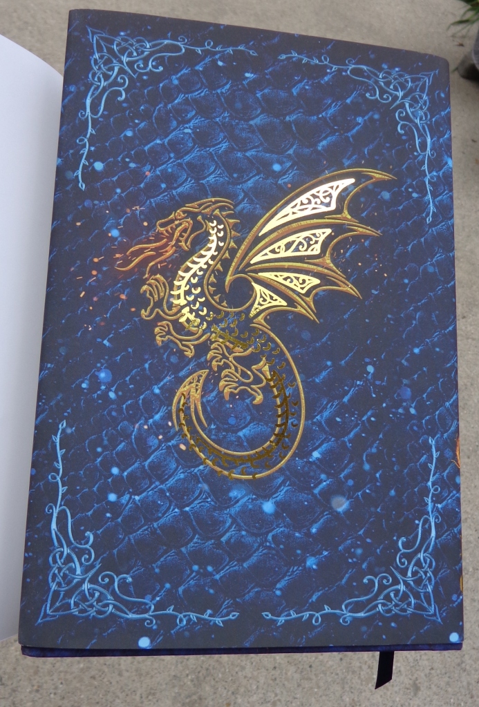 Back of the dust jacket for The Dragon Diaries Special Edition Hardcover Omnibus edition with gold foil accents, by Deborah Cooke