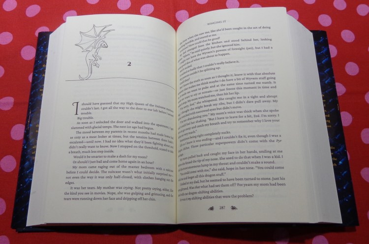 A chapter header in the Dragon Diaries retail omnibus