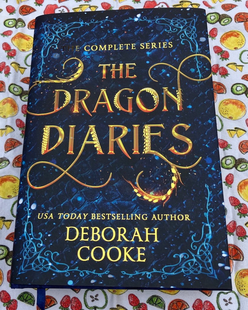 The Dragon Diaries Special Edition Hardcover Omnibus edition with gold foil accents, by Deborah Cooke
