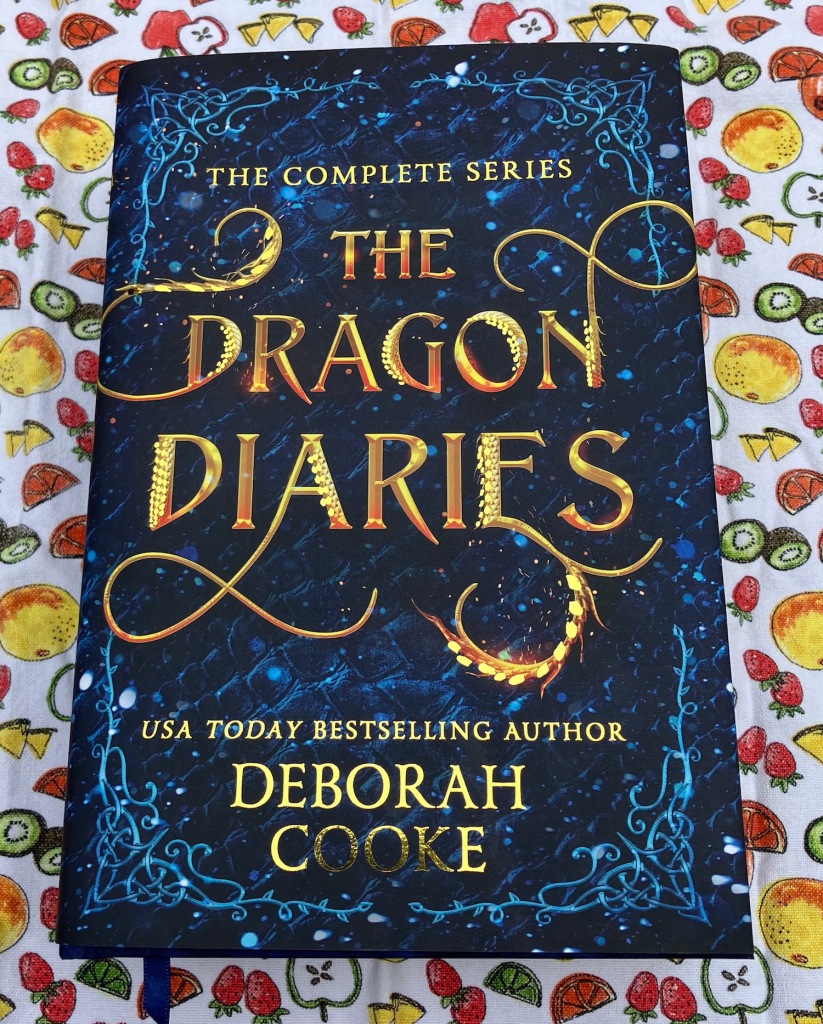 The Dragon Diaries Special Edition Hardcover Omnibus edition with gold foil accents, by Deborah Cooke