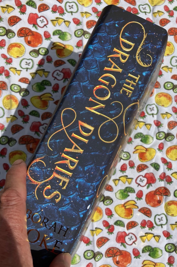 Spine of The Dragon Diaries Special Edition Hardcover Omnibus edition with gold foil on the case laminate, by Deborah Cooke