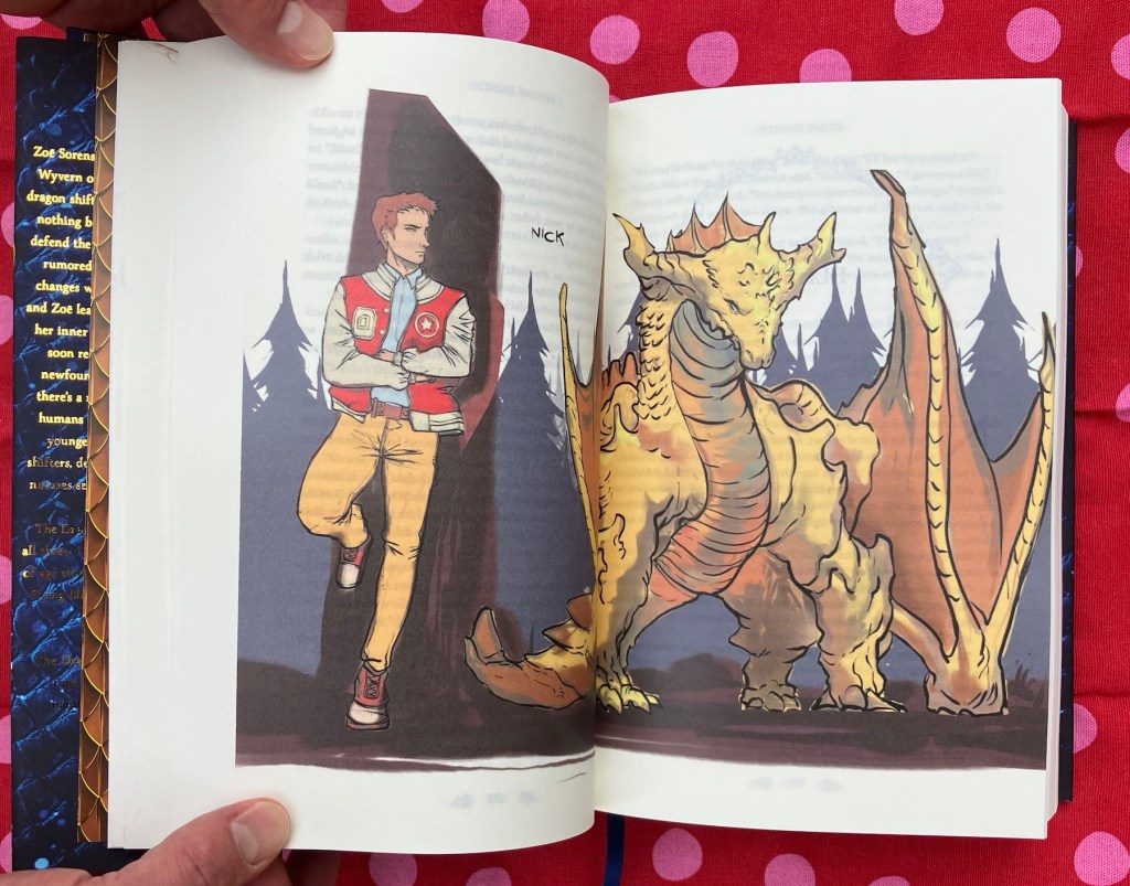 spread of Nick's illustration in the Dragon Diaries Special Edition Hardcover Omnibus