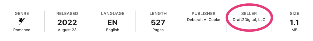 Draft2Digital as the seller