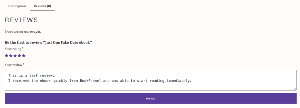 review tab at Hazel & Honeysuckle Press