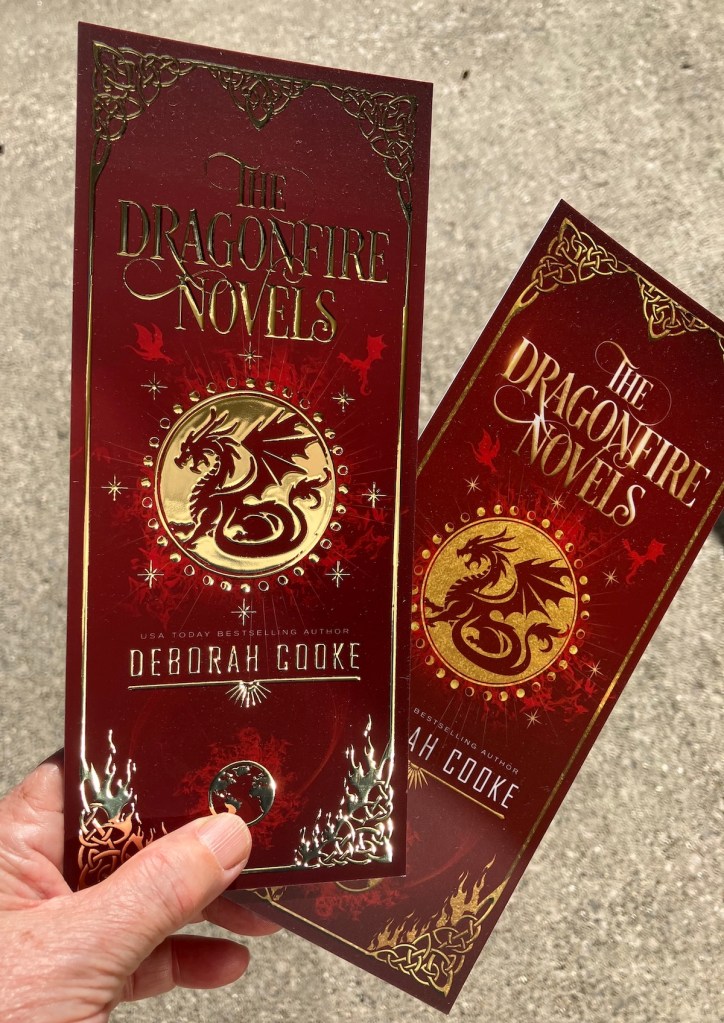new bookmarks for the Dragonfire Novels by Deborah Cooke, front side